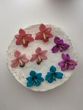 گوشواره گل ارکیده