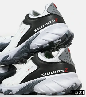 کفش کتانی مردانه و زنانه سفید مشکی سالومون Salomon z flex connect