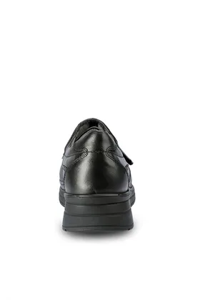 21313-h کفش چرم راحتی زنانه مشکی لاریسا TYC00488108570