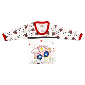 ست تیشرت آستین بلند و شلوار نوزادی مدل ماشین کد 037