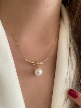 گردنبند آویز مروارید ژوپینگ