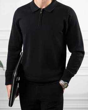 بافت نیم زیپ یقه برگرد کدsh288