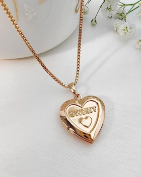 گردنبند قاب عکس قلب ژوپینگ