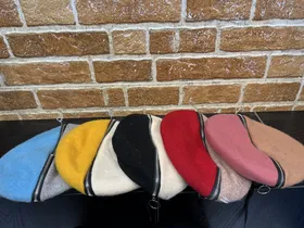 کلاه برت نمدی زیپ‌دار
