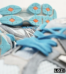کفش کتانی مردانه طوسی آبی NEW BALANCE 9060