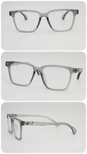 عینک آفتابی مردانه و زنانه کروم هارتز Chrome Hearts 8234-2 ضد اشعه UV400 (فریم دودی عدسی‌ها بی‌رنگ)
