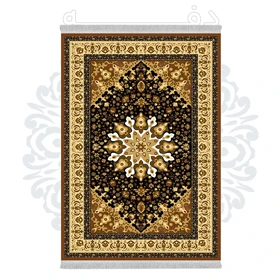 فرشینه از جنس پارچه هازان مخمل ترک طرح سنتی و مدرن برند دفه کد DHU205