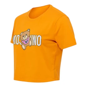 کراپ تیشرت آستین کوتاه زنانه مدل خرس کد PJ1196