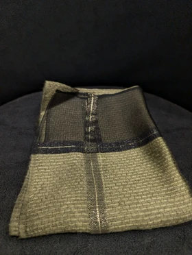 شال ویسکوز بردر لمه‌دار 20193 (سبز صدری)