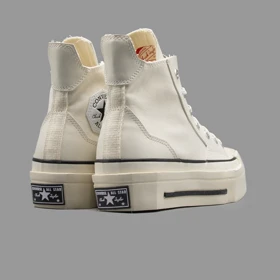 کانورس اسکوئرد شیری ساق بلند Converse De Luxe Squared Beige Hightop