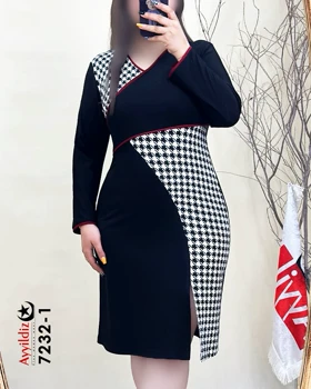 پیراهن مجلسی زنانه سایز بزرگ کد 7232 (سفارشی دوزی 10 روز )
