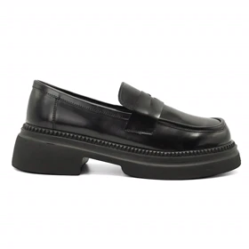 کفش ونس زنانه مدل Loafer - 0215 _ Black