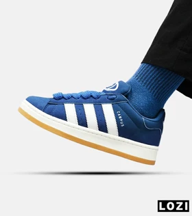 کفش کتانی مردانه و زنانه آبی سفید ADIDAS Campus