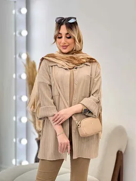 مانتو کراش آستین دکمه