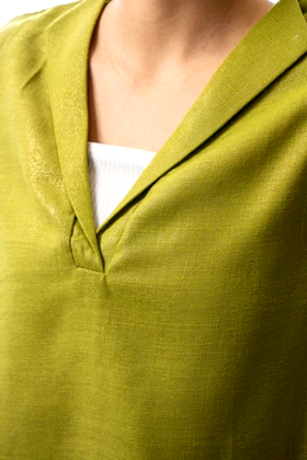 تاپ باکسی زربافت یقه برگردان زنانه