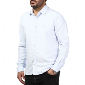 پیراهن آستین بلند راه راه مردانه مدل 6102072