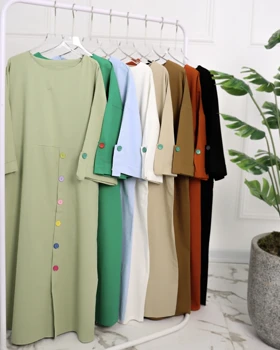 کفتان بلند دکمه رنگی زنانه 0871