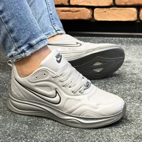کتانی اسپرت مردانه مدل نایک زوم NIKE_ZOOM رنگ طوسی