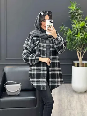 شکت چهارخونه تک جیب پاکتی