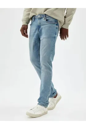 شلوار جین زنانه آبی روشن 5wam40002nd Slim Fit Jeans - Brad Jean 5WAM40002ND