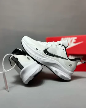 کفش اسپرت کتانی نایک زوم برفی سفید Nike Air Zoom