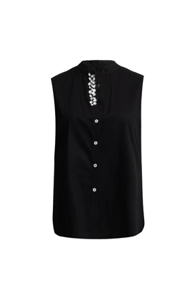 تاپ پوپلین نگین‌دار - 3206