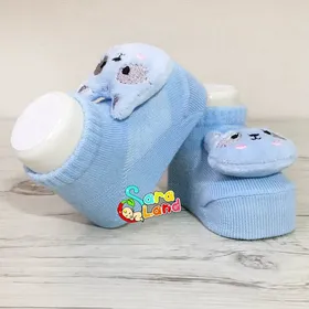 جوراب عروسکی نوزاد مدل گربه