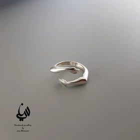 انگشتر آغوش نقره