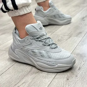 کتانی اورجینال مردانه مدل آدیداس adidas forum mid plus رنگ طوسی