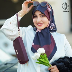 روسری ساتن ابریشم ابرا