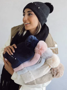 کلاه مرواریدی بافت وارداتی