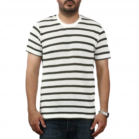 تیشرت آستین کوتاه بافت مردانه سیزر مدل 15512065