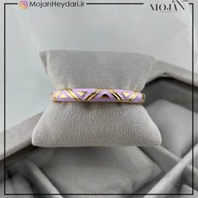 دستبند زنانه بنگل با طرح میناکاری شیک و ظریف کد bg10012