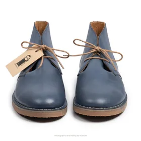 کفش صحرایی سافاری گازولین آبی آبنباتی شبرو - GAAZOLIN Safari Veldskoen B Design Blue Candy W