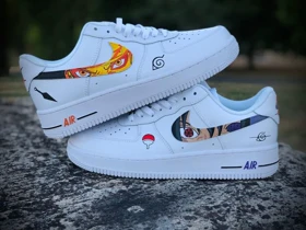 کفش اسپرت NARUTO کاستوم کتانی انیمه ناروتو ایرفورس نایک nike air force کد 73184