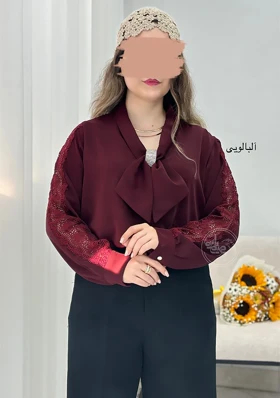 شومیز مجلسی پاپیونی
