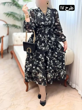 پیراهن حریر طبقه‌ای 3170