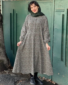 پیراهن کلوش لینن