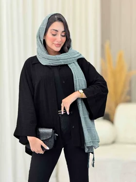 مانتو پانچ تک جیب پشت پیله