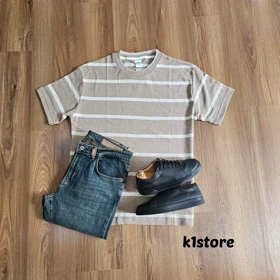 تیشرت بافتی راه راه 500111