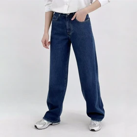 شلوار جین نیم بگ 1008221