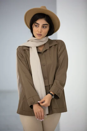 مانتو پیراهنی کتان آترین