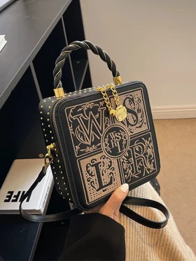 کیف زنانه وارداتی باکسی برند WSLR کد 447 (مشکی)