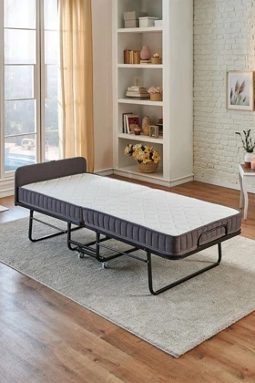 تخت تاشو یک نفره Yataş مدل Flexbed - سفید