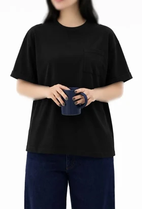 تیشرت زنانه مشکی ساجده