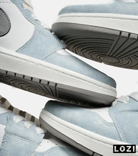 کفش ساق‌دار مردانه و زنانه سفید آبی نایک جردن مدل 6564