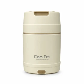 ظرف غذا برقی مدل CLAM Pot ظرفیت 0.8 لیتر (شیری)