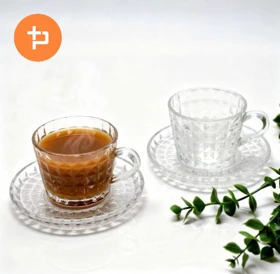 ست فنجان و نعلبکی چای خوری طرحدار