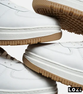 کفش کتانی مردانه و زنانه سفید کرم نایک NIKE AIR FORCE