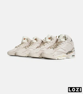 کفش کتانی ساق‌دار مردانه کرم Nike air jordan 5 v02